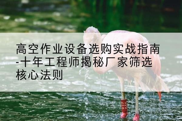 徐水剪叉式升降机厂家-高空作业设备选购实战指南-十年工程师揭秘厂家筛选核心法则