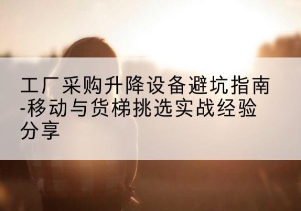 徐水移动式升降机怎么选-工厂采购升降设备避坑指南-移动与货梯挑选实战经验分享