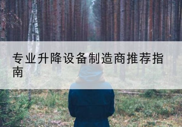 徐水电动剪叉升降平台厂家-专业升降设备制造商推荐指南